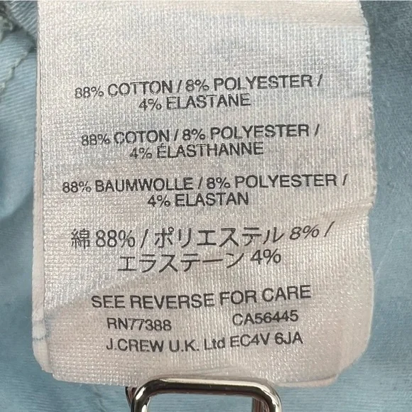 J. Crew 9” High Rise Toothpick Skinny Jeans Size 29 Tall Women’s - Picture 4 of 5